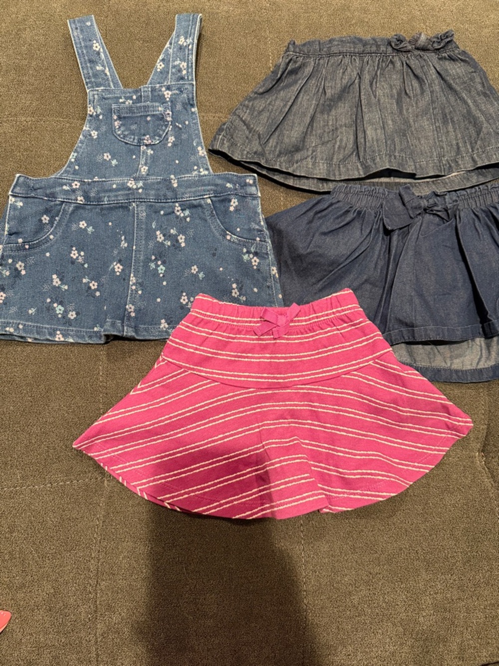 Baby Girl Jean Dress With 3 Skirts